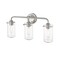 Z-Lite Delaney 3 Light Vanity, Brushed Nickel & Clear 471-3V-BN - alternate 5